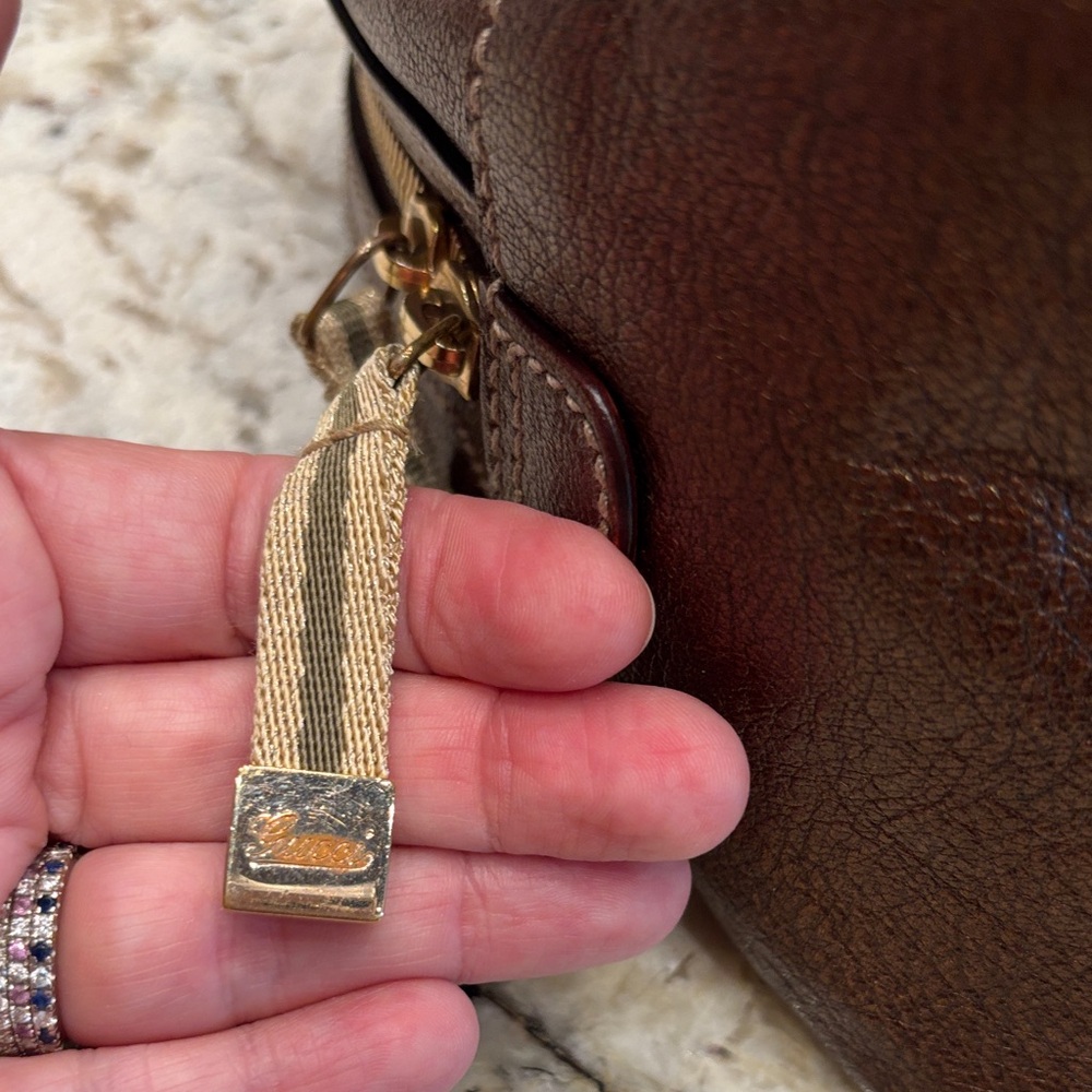 Gucci! Brown Leather Women's Bag - Picture 7 of 7